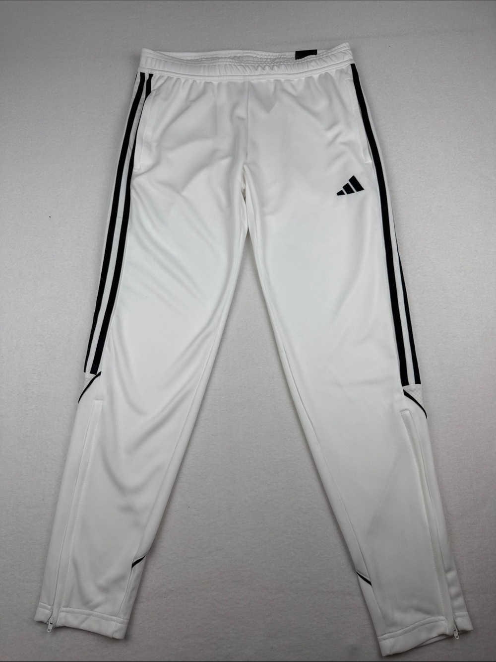Adidas Tiro23 Women’s White  with black Stripes Pants Size M